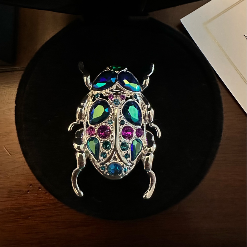 NWT Erstwilder Nature's Noel Stone Set Crystal Brooch #24/200